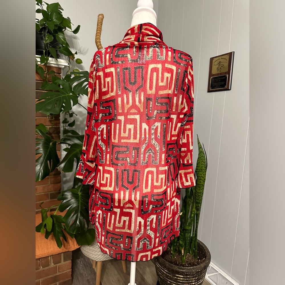 Multiples Open Top With Ruffle Sleeve Size M - image 2